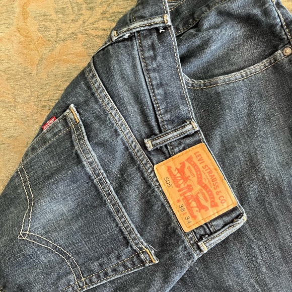 Levi’s 505 Men’s Jeans waist 38 X 33 Firm Price - Picture 9 of 16